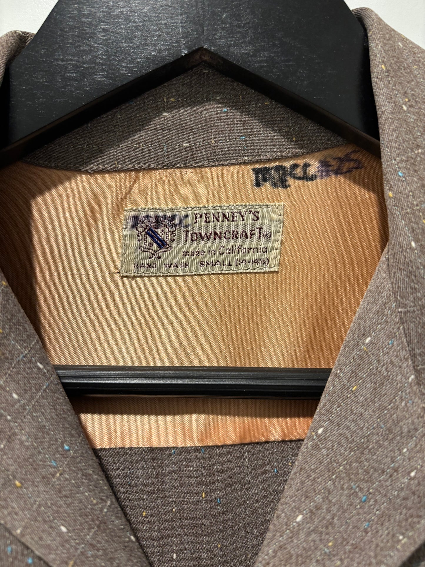 1950s Towncraft Fleck Rayon Shirt