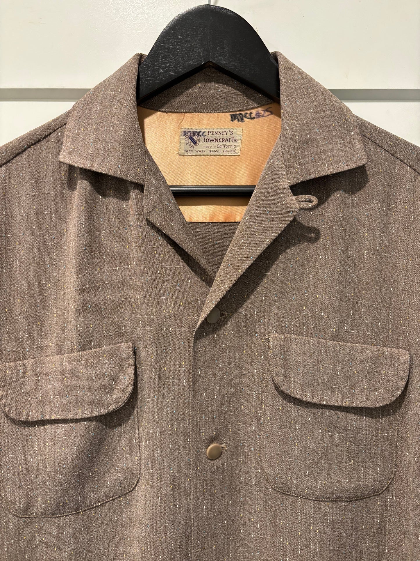 1950s Towncraft Fleck Rayon Shirt