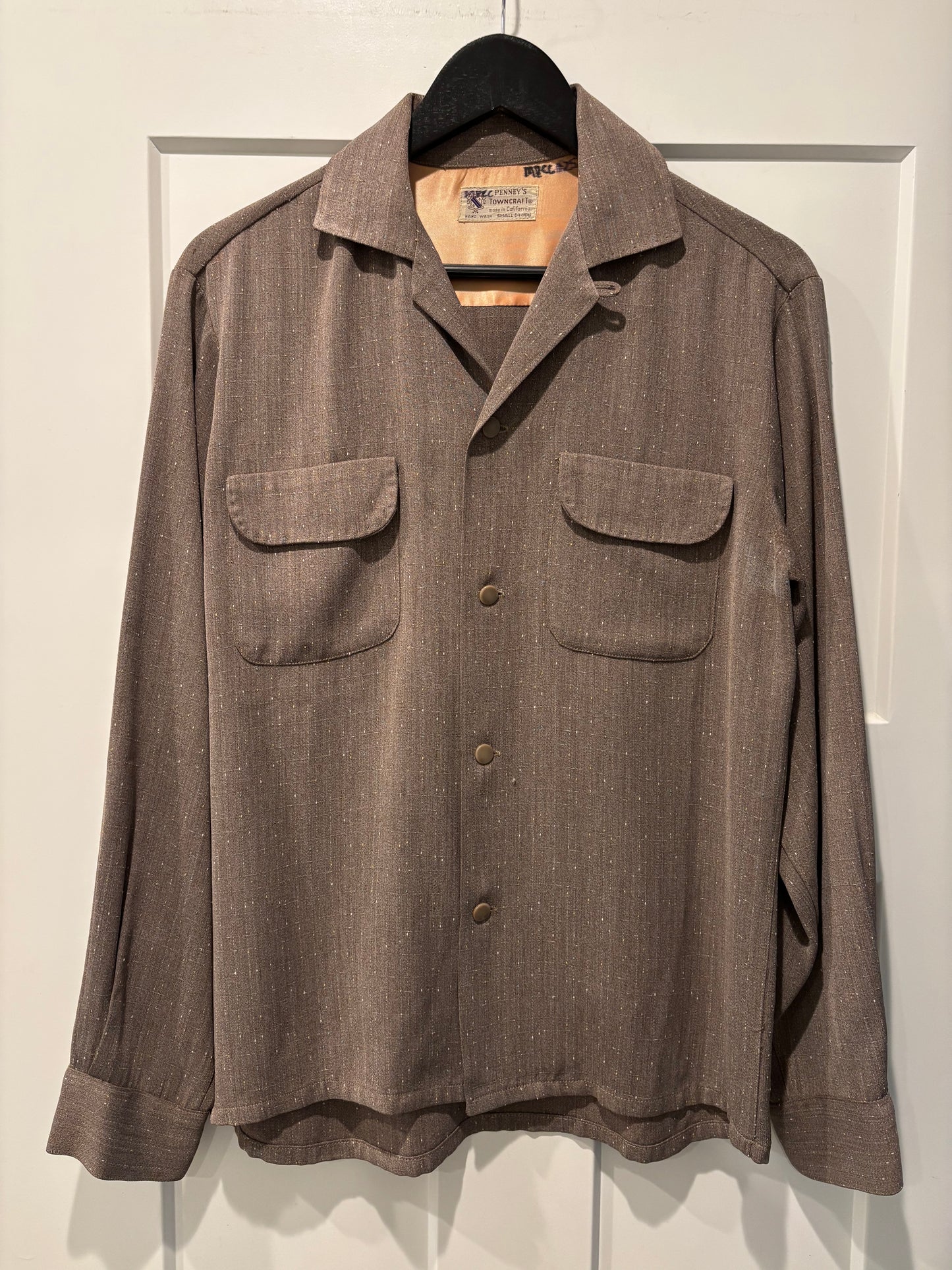 1950s Towncraft Fleck Rayon Shirt