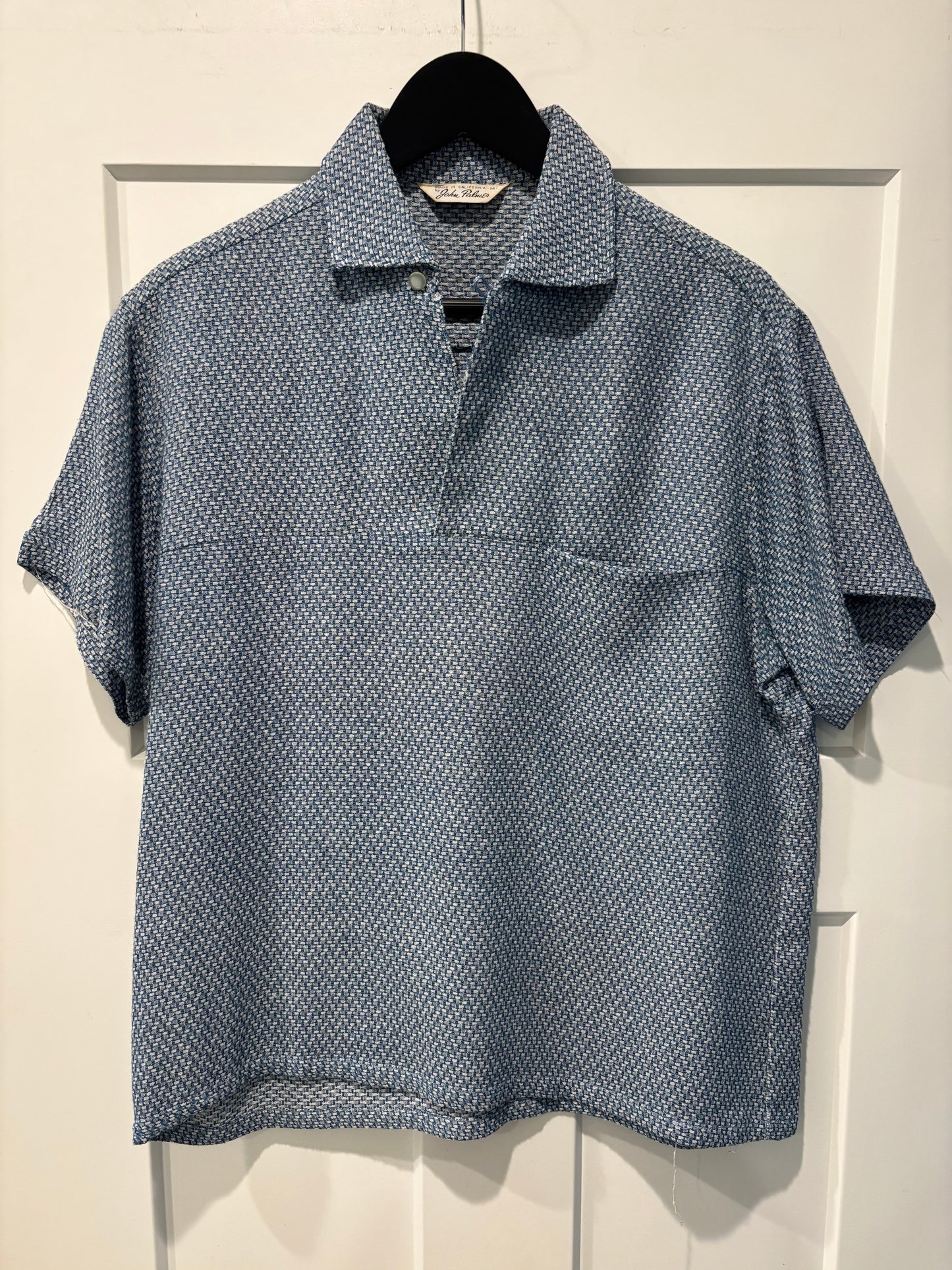 1950s John Palmer Textured Rayon Pullover Shirt