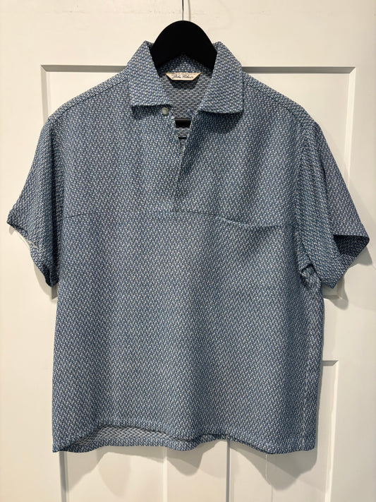 1950s John Palmer Textured Rayon Pullover Shirt